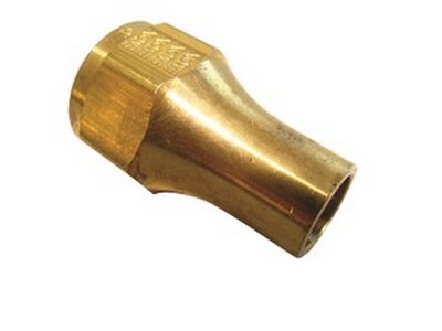 1/8" TUBE SIZE 45* FLARE LONG NUT BRASS FITTING (41-2)
