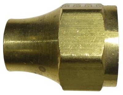 5/16" TUBE SIZE 45* FLARE NUT BRASS FITTING (1110-5)