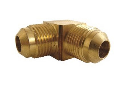 5/16" TUBE SIZE 45* FLARE 90* UNION ELBOW BRASS FITTING (55-5)