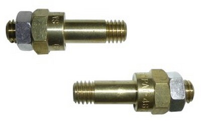 3/8-16 X 1" LONG SIDEMOUNT BATTERY BOLT WITH EXTENSION STUD SOLID BRASS