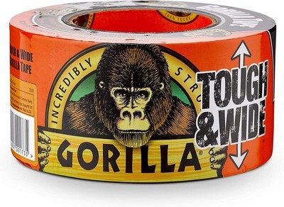 3" X 50 YARDS TOUGH & WIDE BLACK GORILLA TAPE