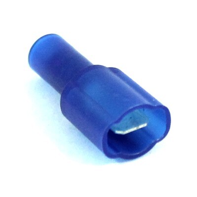 BLUE 16-14 GAUGE NYLON .187" BLADE FEMALE CONNECTOR