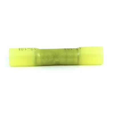 YELLOW 12-10 GAUGE CRIMP & SEAL HEAT SHRINK BUTT CONNECTOR