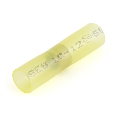 YELLOW 12-10 GAUGE SEALED SOLDER HEAT SHRINK BUTT CONNECTOR