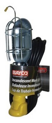 BAYCO 50' TROUBLE LIGHT WITH METAL CAGE