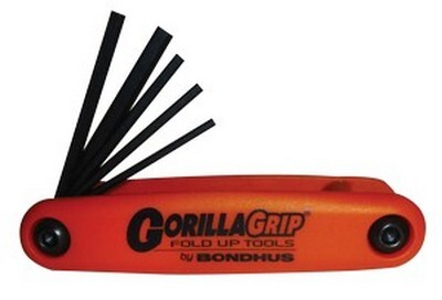 5/64"-5/32" AND M1.5-M5 HEX END GORILLA GRIP FOLD UP SET PROGUARD FINISH