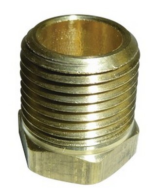 1/2" N.P.T. HEX HEAD PLUG BRASS FITTING (3152-8)