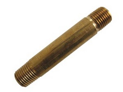 3/8" N.P.T. X 2" LONG PIPE NIPPLE BRASS FITTING (3328-6)