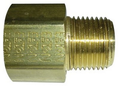 3/4" N.P.T. FEMALE X 3/8" N.P.T. MALE REDUCING ADAPTER BRASS(3200-12-6)