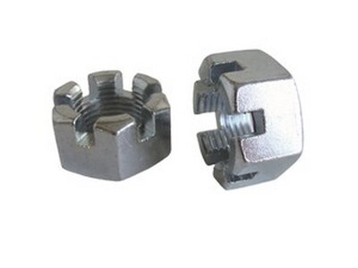 M12-1.75 CASTLE(SLOTTED) NUT ZINC PLATED