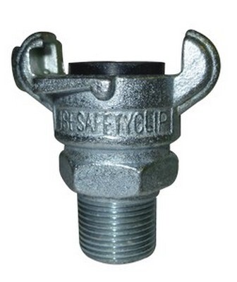 3/4" N.P.T. MALE CHICAGO/UNIVERSAL COUPLING STEEL ZINC PLATED