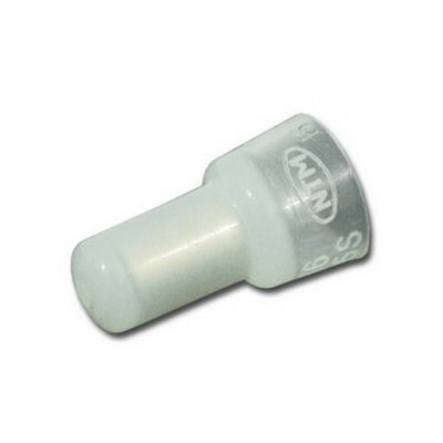 CLEAR VINYL 16-14 GUAGE CLOSED-END BUTT CONNECTOR