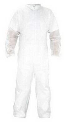 X-LARGE DISPOSABLE POLYPROPYLENE HOODED COVERALLS