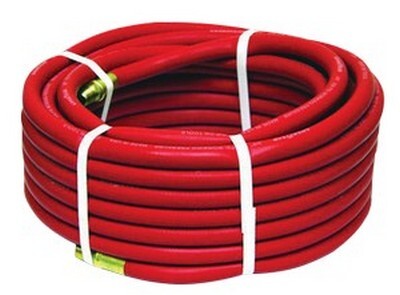 1/2" X 50' LONG WITH 1/2" N.P.T. MALE ENDS DELUXE HEAVY DUTY EPDM RUBBER AIR HOSE