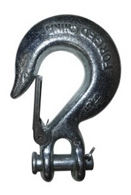 1/4" CLEVIS SLIP HOOK WITH LATCH GRADE 43 ZINC PLATED