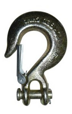 5/16" CLEVIS SLIP HOOK WITH LATCH GRADE 70 YELLOW ZINC PLATED