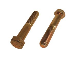 9/16-12 X 4" HEX HEAD CAP SCREW GRADE 8 YELLOW ZINC PLATED USA MADE
