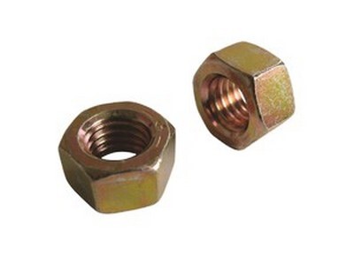 1/4-28 FINISHED HEX NUT GRADE 8 YELLOW ZINC PLATED