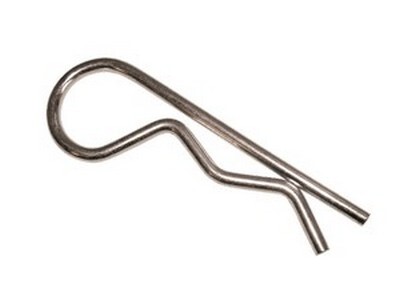 1/4" DIAMETER X 4" LONG HAIR PIN COTTER ZINC PLATED