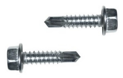 #10 X 5/8" HEX WASHER HEAD SELF-DRILLING SCREW ZINC PLATED