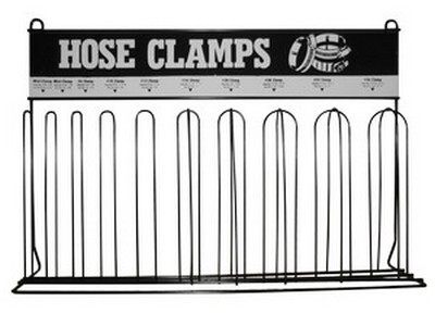 10 LOOP HOSE CLAMP RACK SIZES #4 - #36