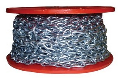 #12 SINGLE JACK CHAIN BRIGHT GALVANIZED 100' SPOOL