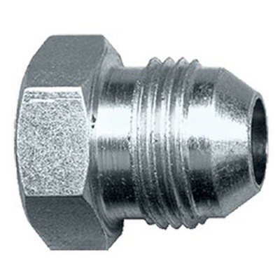 7/8" JIC 37* FLARE PLUG STEEL ZINC PLATED