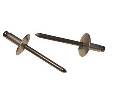 3/16" X .375" MAX GRIP PLATED STEEL LARGE FLANGE KLIK-FAST BLIND RIVET SBL6-6