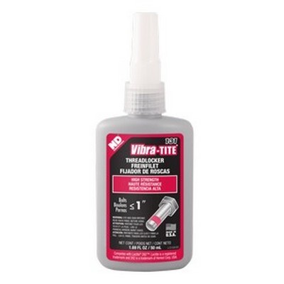 RED THREADLOCKER HIGH STRENGTH-LARGE DIAMETER 50ML