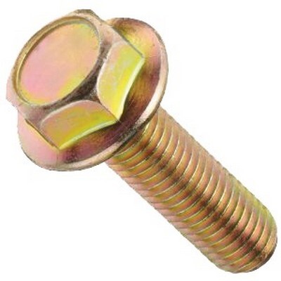 M10-1.50 X 50MM FLANGE BOLT CLASS 10.9 YELLOW ZINC PLATED