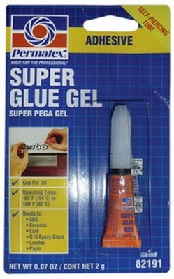 PERMATEX SUPER GLUE GEL .07 OUNCE TUBE