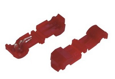 3M RED NYLON 22-18 GAUGE T-TAP SELF-STRIPPING DISCONNECT