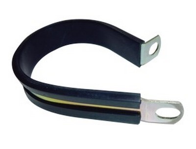 3/4" ZINC PLATED STEEL CLAMP WITH NEOPRENE JACKET 1/2" WIDE