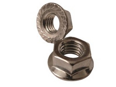 M6-1.00 SERRATED FLANGE LOCKING NUT CLASS 8.8 ZINC PLATED