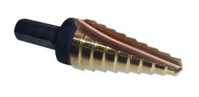 1/4"-1-3/8" GOLD STEP DRILL BIT WITH 3-FLATS ON SHANK TYPE B78-AG
