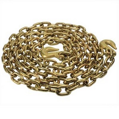 3/8" X 6'  GRADE 70 SAFETY CHAIN WITH GRAB HOOK ON BOTH ENDS