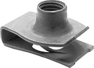 3/8-16 X .050"-.20" PANEL RANGE EXTRUDED U-NUT PHOSPHATE CENTER TO EDGE: 3/4"