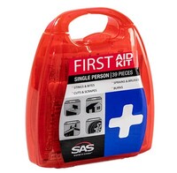 SAS 1-PERSON FIRST AID KIT IN PLASTIC CASE