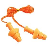 CORDED SILICONE EAR PLUGS 100 PAIR PER BOX