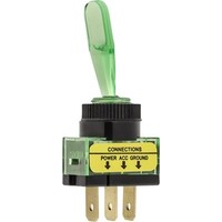 ILLUMINATED TOGGLE SWITCH-GREEN