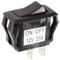 ROCKER SWITCH 2 POSITION FITS 1-1/8 X 7/16 HOLE