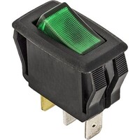 ILLUMINATED ROCKER SWITCH -GREEN