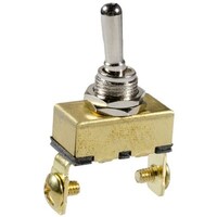 MARINE TOGGLE SWITCH ALL BRASS S.P.S.T. ON-OFF 20 AMPS@12VOLTS