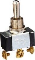 COLE HERSEE 55021 MOMENTARY ON-OFF-ON TOGGLE SWITCH 3 SCREW TERMINALS