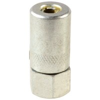 1/8" N.P.T. HEAVY-DUTY GREASE GUN COUPLER WITH BALL CHECK, WORKING PRESSURE; 5,000 PSI