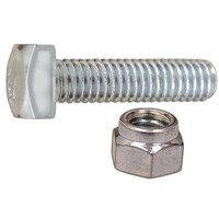 5/16-18 X 1-1/4" BATTERY BOLT & COLLARED NUT TIN PLATED