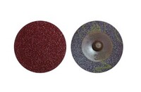 2" BROWN CGW ROLL-ON SANDING DISC 120 GRIT ALUMINUM OXIDE