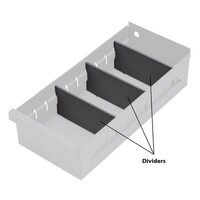 DIVIDER FOR 2-3/4" HIGH METAL PULL-OUT DRAWERS