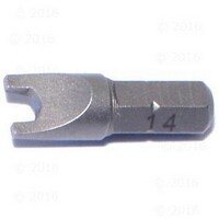 #4 SPANNER X 1" LONG WITH 1/4" HEX SHANK INSERT BIT