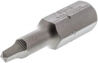 #3 SQUARE X 1" LONG WITH 1/4" HEX SHANK INSERT BIT